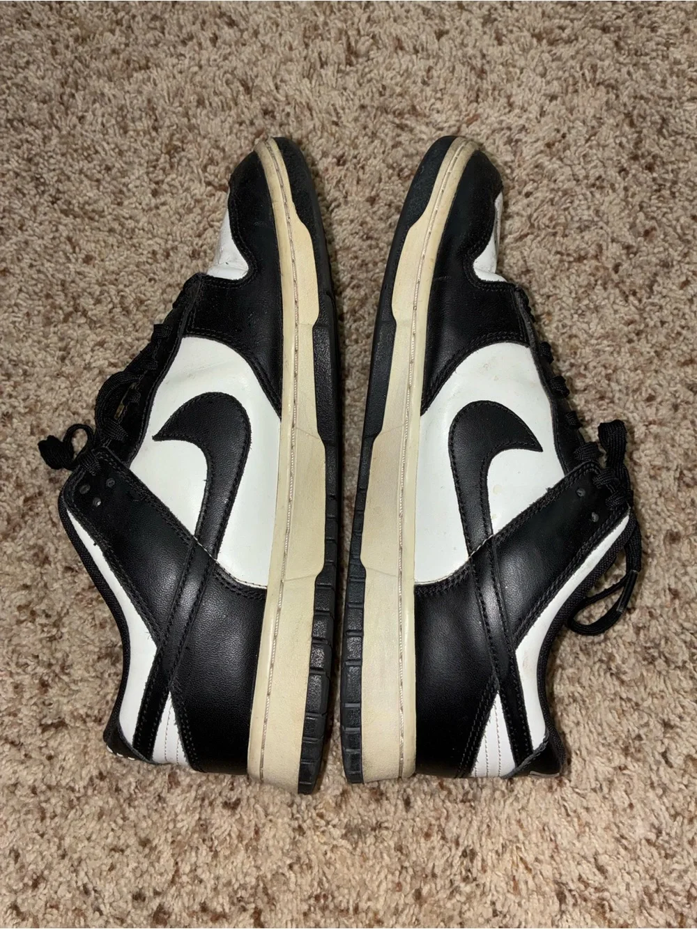 Nike Men’s Panda Dunks Black and White Low-Top Sneaker